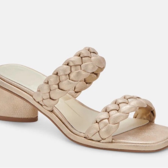 Dolce Vita Shoes - New Dolce Vita Women's Light Gold Metallic Stella Suede Heels Size 8.5 MSRP $125